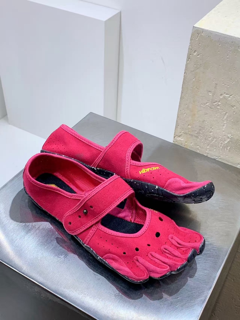 Vibram Women's FiveFingers Mary Jane Sneakers in Hot Pink